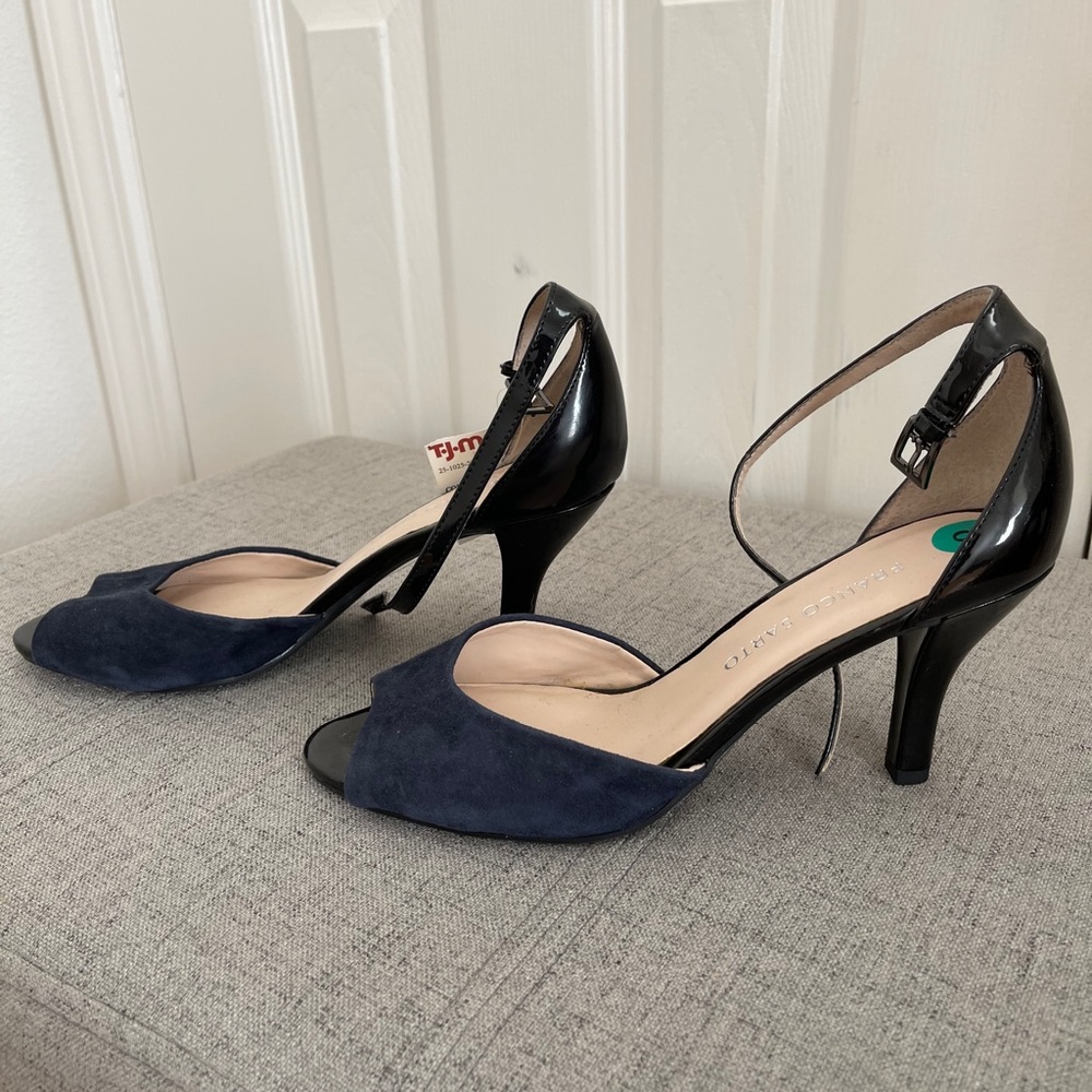 Franco Sarto Open toe Heels with strap NWT
